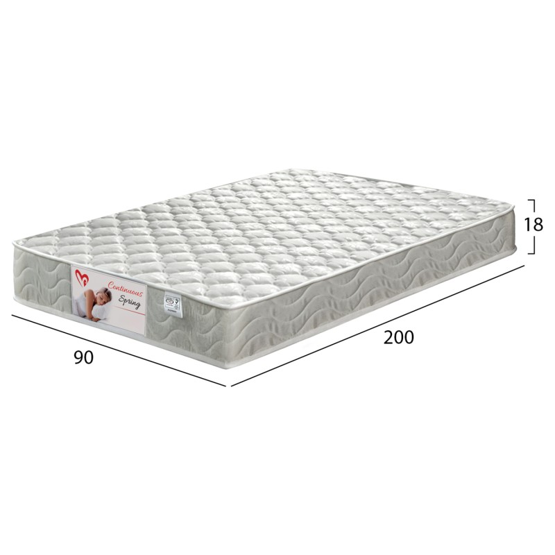 MATTRESS FK327.10 CONTINUOUS SPRING 90X200cm SINGLE-SIDED MATTRESS FK327.10 CONTINUOUS SPRING 90X200cm SINGLE-SIDED