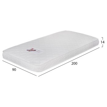 Mattress with Foam 90x200x15H-- FK374.10 (Roll Packing) Mattress with Foam 90x200x15H-- FK374.10 (Roll Packing)