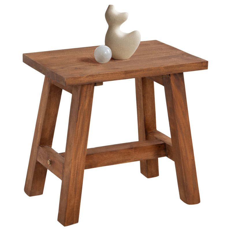 SIDE TABLE/STOOL RANCH FK7902 MAHOGANY WOOD IN NATURAL COLOR 49,5x24,5x45,5Hcm. SIDE TABLE/STOOL RANCH FK7902 MAHOGANY WOOD IN NATURAL COLOR 49,5x24,5x45,5Hcm.