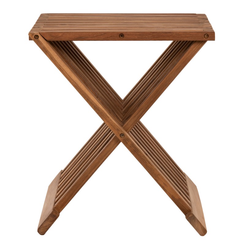 SIDE TABLE FK7896 FOLDABLE MADE OF TEAK WOOD IN NATURAL COLOR 40x33x45Hcm.