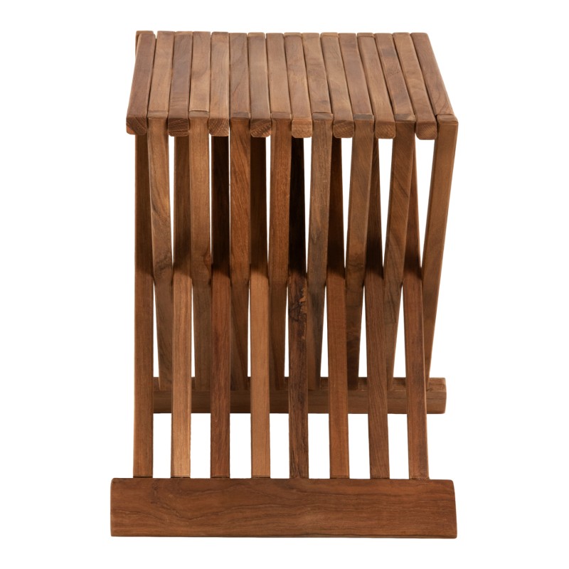 SIDE TABLE FK7896 FOLDABLE MADE OF TEAK WOOD IN NATURAL COLOR 40x33x45Hcm.