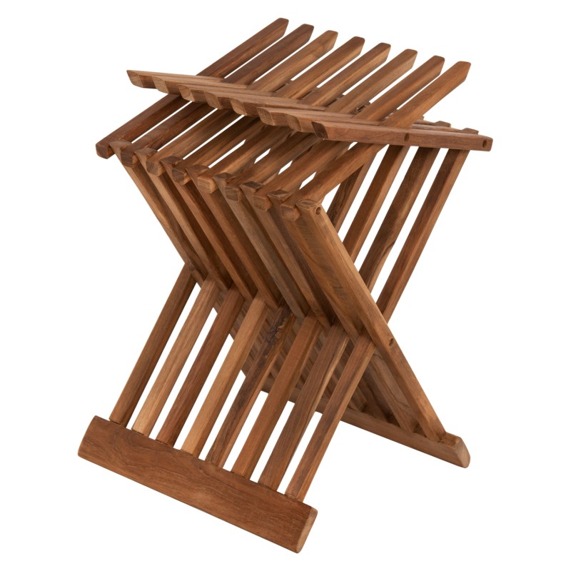 SIDE TABLE FK7896 FOLDABLE MADE OF TEAK WOOD IN NATURAL COLOR 40x33x45Hcm.