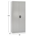 WARDROBE FK5961.01 METALLIC 2-LEAF LIGHT GREY 90Χ45Χ180Hcm. WARDROBE FK5961.01 METALLIC 2-LEAF LIGHT GREY 90Χ45Χ180Hcm.