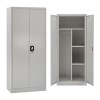 WARDROBE FK5961.01 METALLIC 2-LEAF LIGHT GREY 90Χ45Χ180Hcm.