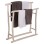 HANGER FOR TOWELS OREG FK7908 TEAK BRANCHES IN WHITE PATINA COLORING 90x28x77-91Hcm.