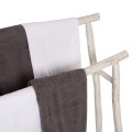 HANGER FOR TOWELS OREG FK7908 TEAK BRANCHES IN WHITE PATINA COLORING 90x28x77-91Hcm. HANGER FOR TOWELS OREG FK7908 TEAK BRANCHES IN WHITE PATINA COLORING 90x28x77-91Hcm.