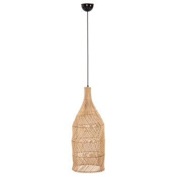 CEILING PENDANT LAMP THEON ΗΜ7888 NATURAL RATTAN IN NATURAL COLOR Φ22x148Hcm.