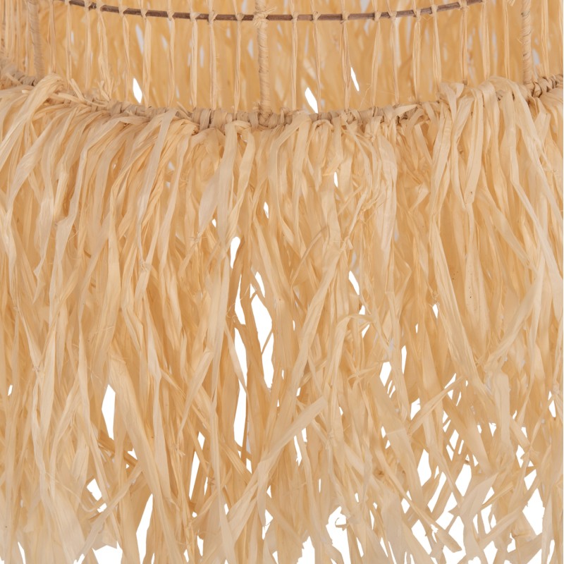 CEILING PENDANT LAMP FK7891 PALM LEAF FIBERS IN NATURAL COLOR Φ30x163Hcm. CEILING PENDANT LAMP FK7891 PALM LEAF FIBERS IN NATURAL COLOR Φ30x163Hcm.