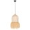 CEILING PENDANT LAMP FK7891 PALM LEAF FIBERS IN NATURAL COLOR Φ30x163Hcm.