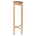 FLOWER PEDESTAL HOVER FK7936 TEAK WOOD IN NATURAL COLOR Φ30x100Hcm.