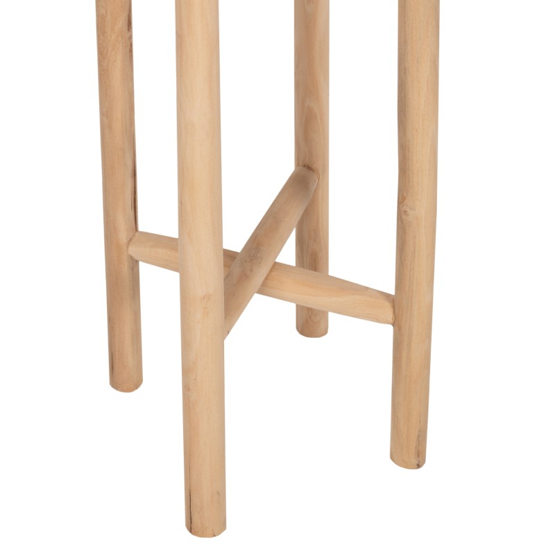 FLOWER PEDESTAL HOVER FK7936 TEAK WOOD IN NATURAL COLOR Φ30x100Hcm.