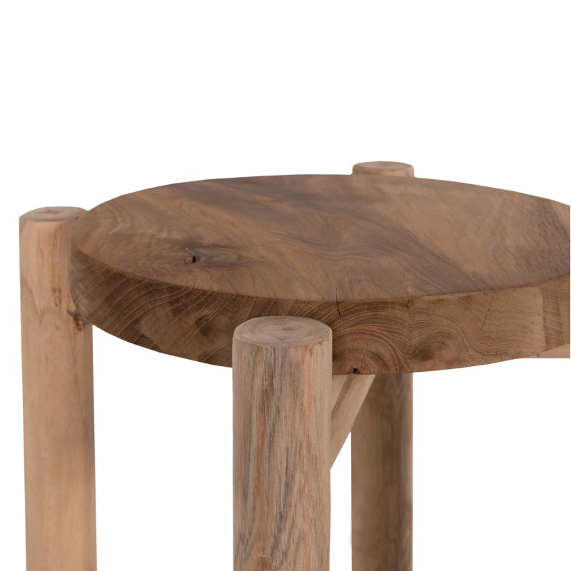 FLOWER PEDESTAL HOVER FK7936 TEAK WOOD IN NATURAL COLOR Φ30x100Hcm.