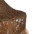 CEILING PENDANT LAMP FK7820 PALM LEAF FIBERS AND SEAGRASS FRINGES IN NATURAL Φ62x42Hcm. CEILING PENDANT LAMP FK7820 PALM LEAF FIBERS AND SEAGRASS FRINGES IN NATURAL Φ62x42Hcm.