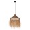 CEILING PENDANT LAMP FK7820 PALM LEAF FIBERS AND SEAGRASS FRINGES IN NATURAL Φ62x42Hcm.