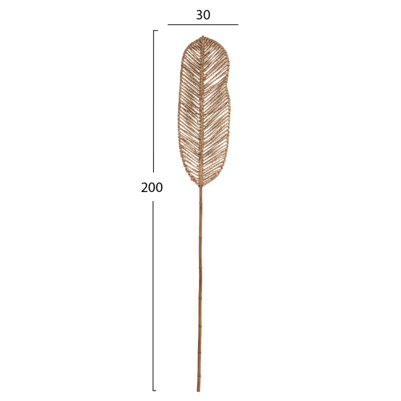 DECORATIVE LEAF FK7823.01 MADE OF BAMBOO AND SEAGRASS NATURAL 78Χ30x200Hcm. DECORATIVE LEAF FK7823.01 MADE OF BAMBOO AND SEAGRASS NATURAL 78Χ30x200Hcm.