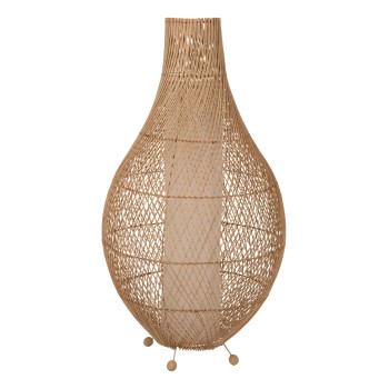 FLOOR STANDING LAMP FK7835 RATTAN IN NATURAL COLOR Φ55x101Hcm.