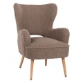 ARMCHAIR MYLIE FK8394.25 BOUCLE FABRIC LIGHT BROWN COLOR 67x75x93Hcm. ARMCHAIR MYLIE FK8394.25 BOUCLE FABRIC LIGHT BROWN COLOR 67x75x93Hcm.