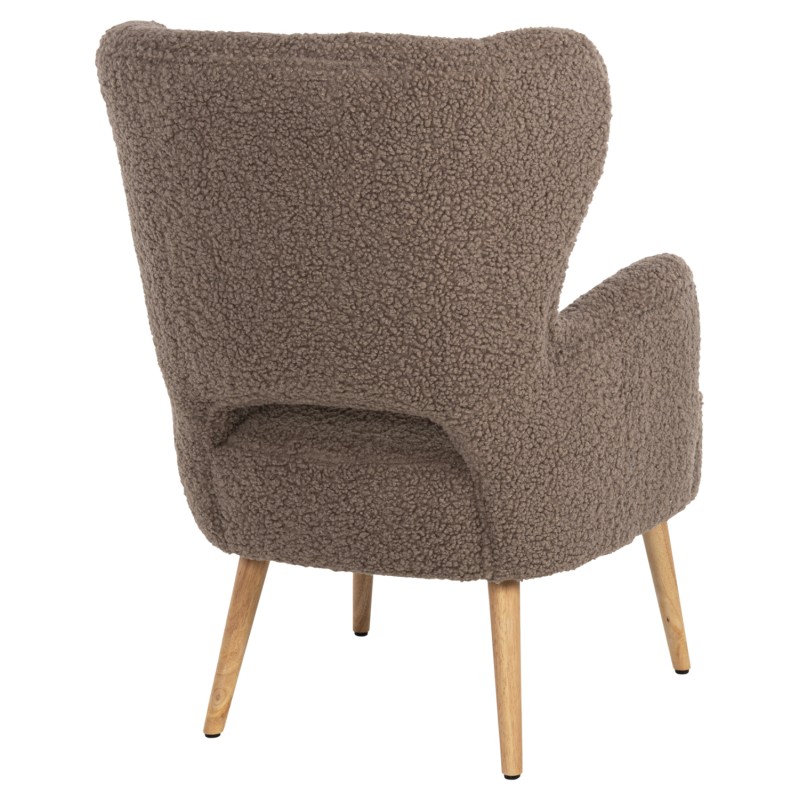 ARMCHAIR MYLIE FK8394.25 BOUCLE FABRIC LIGHT BROWN COLOR 67x75x93Hcm. ARMCHAIR MYLIE FK8394.25 BOUCLE FABRIC LIGHT BROWN COLOR 67x75x93Hcm.