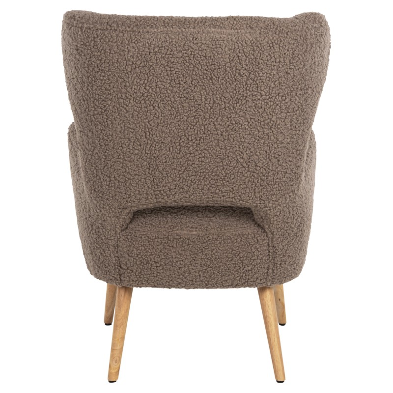 ARMCHAIR MYLIE FK8394.25 BOUCLE FABRIC LIGHT BROWN COLOR 67x75x93Hcm. ARMCHAIR MYLIE FK8394.25 BOUCLE FABRIC LIGHT BROWN COLOR 67x75x93Hcm.