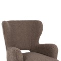 ARMCHAIR MYLIE FK8394.25 BOUCLE FABRIC LIGHT BROWN COLOR 67x75x93Hcm. ARMCHAIR MYLIE FK8394.25 BOUCLE FABRIC LIGHT BROWN COLOR 67x75x93Hcm.