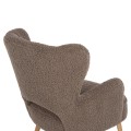 ARMCHAIR MYLIE FK8394.25 BOUCLE FABRIC LIGHT BROWN COLOR 67x75x93Hcm. ARMCHAIR MYLIE FK8394.25 BOUCLE FABRIC LIGHT BROWN COLOR 67x75x93Hcm.