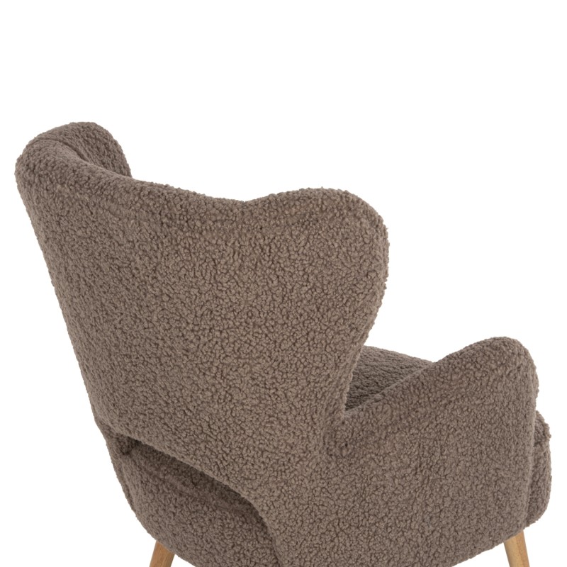 ARMCHAIR MYLIE FK8394.25 BOUCLE FABRIC LIGHT BROWN COLOR 67x75x93Hcm. ARMCHAIR MYLIE FK8394.25 BOUCLE FABRIC LIGHT BROWN COLOR 67x75x93Hcm.