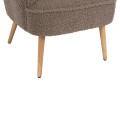 ARMCHAIR MYLIE FK8394.25 BOUCLE FABRIC LIGHT BROWN COLOR 67x75x93Hcm. ARMCHAIR MYLIE FK8394.25 BOUCLE FABRIC LIGHT BROWN COLOR 67x75x93Hcm.