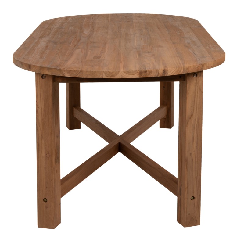 DINING TABLE KUTAI FK9639 RECYCLED TEAK WOOD IN NATURAL COLOR 220x100x75Hcm. DINING TABLE KUTAI FK9639 RECYCLED TEAK WOOD IN NATURAL COLOR 220x100x75Hcm.
