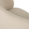 SOFA 2-SEATER ARIEN FK8492.20 ECRU BOUCLE FABRIC AND GOLD METAL BASE 130x75x85Hcm. SOFA 2-SEATER ARIEN FK8492.20 ECRU BOUCLE FABRIC AND GOLD METAL BASE 130x75x85Hcm.