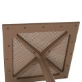 OUTDOOR POLYPROPYLENE SQUARE TABLE LUNAR FK5930.14 CAPPUCCINO 80x80x75Hcm.