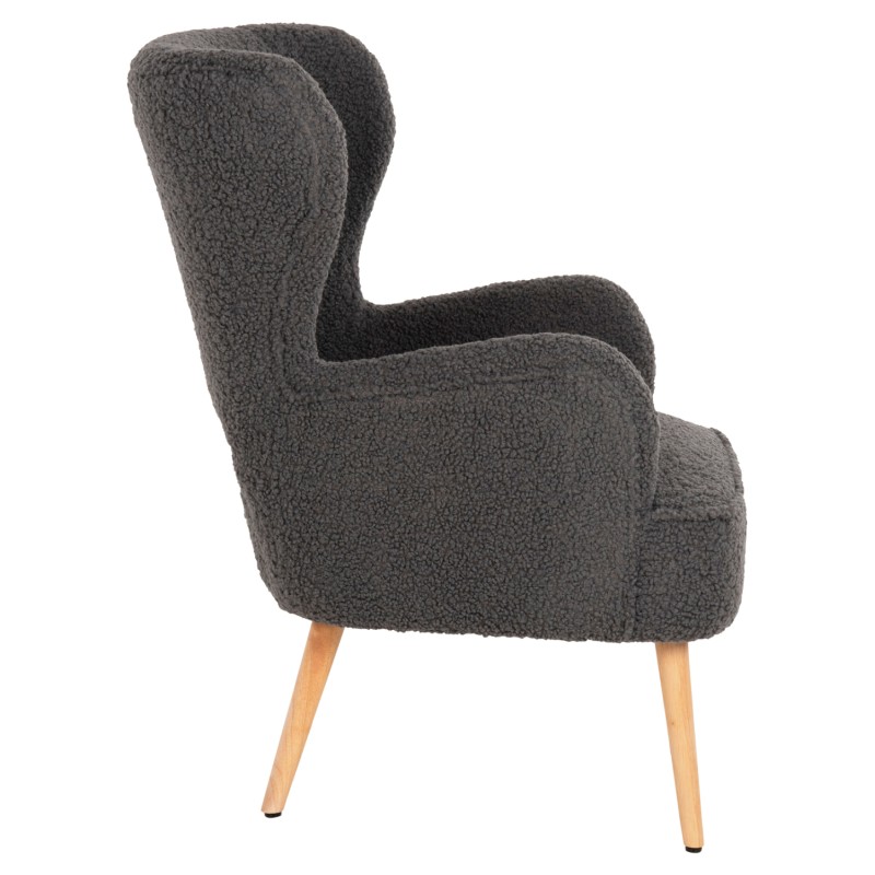 ARMCHAIR MYLIE FK8394.21 GREY BOUCLE FABRIC 66X75X93Hcm. ARMCHAIR MYLIE FK8394.21 GREY BOUCLE FABRIC 66X75X93Hcm.