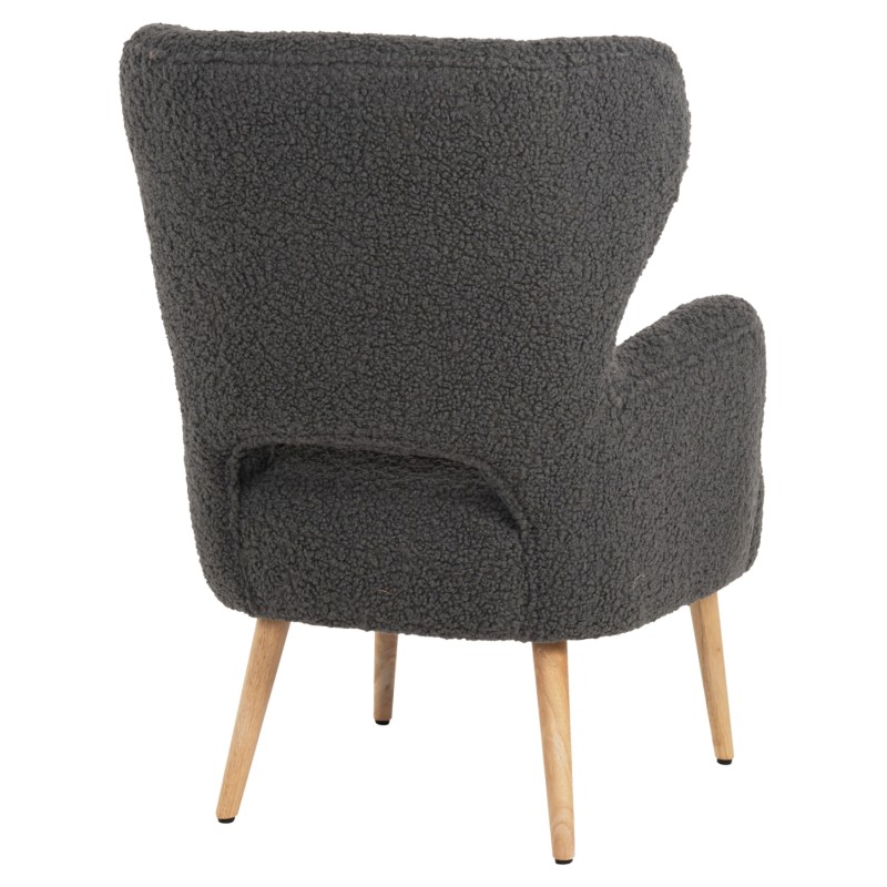 ARMCHAIR MYLIE FK8394.21 GREY BOUCLE FABRIC 66X75X93Hcm. ARMCHAIR MYLIE FK8394.21 GREY BOUCLE FABRIC 66X75X93Hcm.