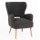 ARMCHAIR MYLIE FK8394.21 GREY BOUCLE FABRIC 66X75X93Hcm.