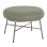 STOOL FOOTREST TRUDI FK8640.27 PISTACHIO GREEN BOUCLE FABRIC AND SILVER METAL BASE 56x47x40Hcm.