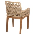 ARMCHAIR STARDOM FK9760.01 TEAK WOOD AND ROPE-NATURAL COLOR 57x65x83Hcm. ARMCHAIR STARDOM FK9760.01 TEAK WOOD AND ROPE-NATURAL COLOR 57x65x83Hcm.