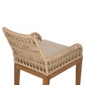 ARMCHAIR STARDOM FK9760.01 TEAK WOOD AND ROPE-NATURAL COLOR 57x65x83Hcm. ARMCHAIR STARDOM FK9760.01 TEAK WOOD AND ROPE-NATURAL COLOR 57x65x83Hcm.