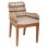 ARMCHAIR STARDOM FK9760.02 TEAK WOOD AND ROPE-NATURAL WITH ANTHRACITE DETAILS COLOR 57x65x83Hcm.