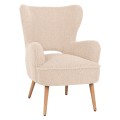 ARMCHAIR MYLIE FK8394.23 WHITE BOUCLE FABRIC 66x76x90Hcm. ARMCHAIR MYLIE FK8394.23 WHITE BOUCLE FABRIC 66x76x90Hcm.