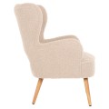 ARMCHAIR MYLIE FK8394.23 WHITE BOUCLE FABRIC 66x76x90Hcm. ARMCHAIR MYLIE FK8394.23 WHITE BOUCLE FABRIC 66x76x90Hcm.