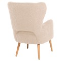 ARMCHAIR MYLIE FK8394.23 WHITE BOUCLE FABRIC 66x76x90Hcm. ARMCHAIR MYLIE FK8394.23 WHITE BOUCLE FABRIC 66x76x90Hcm.