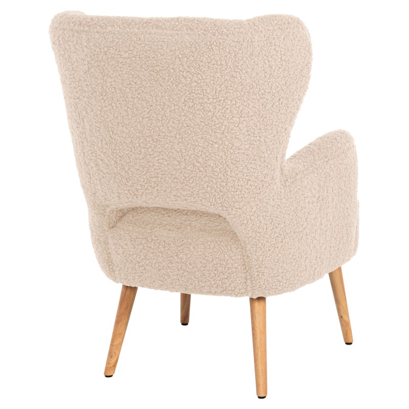 ARMCHAIR MYLIE FK8394.23 WHITE BOUCLE FABRIC 66x76x90Hcm. ARMCHAIR MYLIE FK8394.23 WHITE BOUCLE FABRIC 66x76x90Hcm.