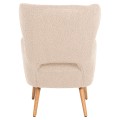 ARMCHAIR MYLIE FK8394.23 WHITE BOUCLE FABRIC 66x76x90Hcm. ARMCHAIR MYLIE FK8394.23 WHITE BOUCLE FABRIC 66x76x90Hcm.