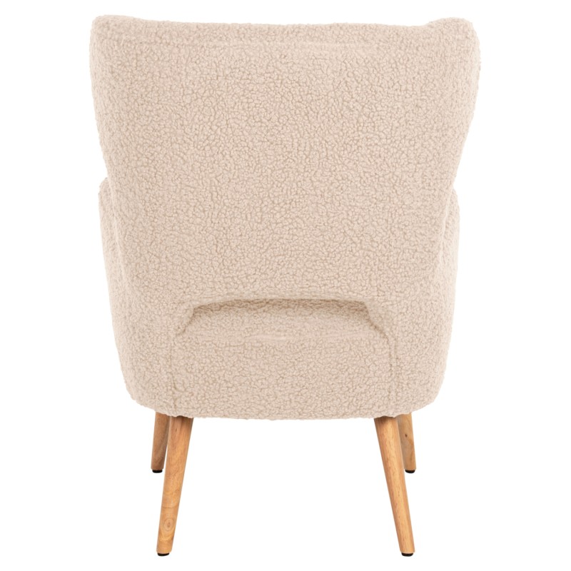 ARMCHAIR MYLIE FK8394.23 WHITE BOUCLE FABRIC 66x76x90Hcm. ARMCHAIR MYLIE FK8394.23 WHITE BOUCLE FABRIC 66x76x90Hcm.