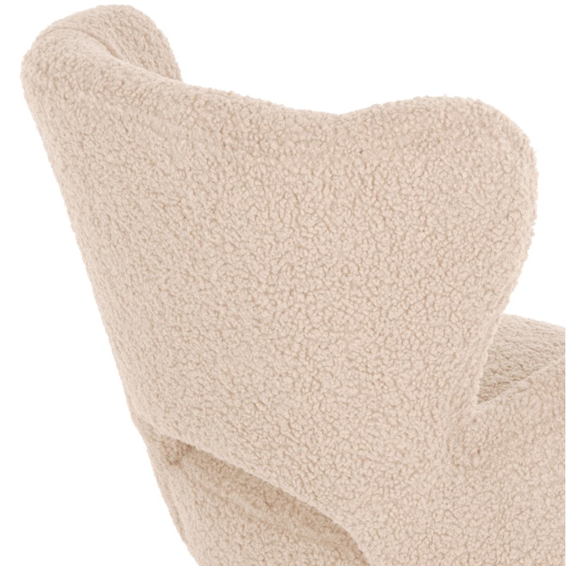 ARMCHAIR MYLIE FK8394.23 WHITE BOUCLE FABRIC 66x76x90Hcm. ARMCHAIR MYLIE FK8394.23 WHITE BOUCLE FABRIC 66x76x90Hcm.