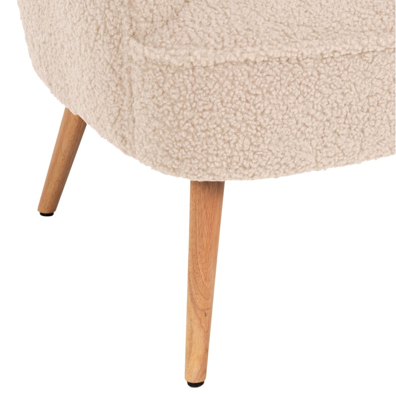 ARMCHAIR MYLIE FK8394.23 WHITE BOUCLE FABRIC 66x76x90Hcm. ARMCHAIR MYLIE FK8394.23 WHITE BOUCLE FABRIC 66x76x90Hcm.