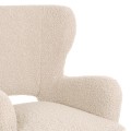 ARMCHAIR MYLIE FK8394.23 ECRU BOUCLE FABRIC 66x76x90Hcm. ARMCHAIR MYLIE FK8394.23 ECRU BOUCLE FABRIC 66x76x90Hcm.