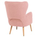 ARMCHAIR MYLIE FK8394.22 DUSTY PINK BOUCLE FABRIC 66X75X93Hcm.