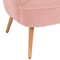 ARMCHAIR MYLIE FK8394.22 DUSTY PINK BOUCLE FABRIC 66X75X93Hcm.