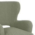 ARMCHAIR MYLIE FK8394.27 PISTACHIO GREEN BOUCLE FABRIC 66X75X93Hcm.