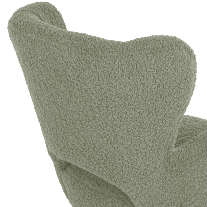 ARMCHAIR MYLIE FK8394.27 PISTACHIO GREEN BOUCLE FABRIC 66X75X93Hcm.